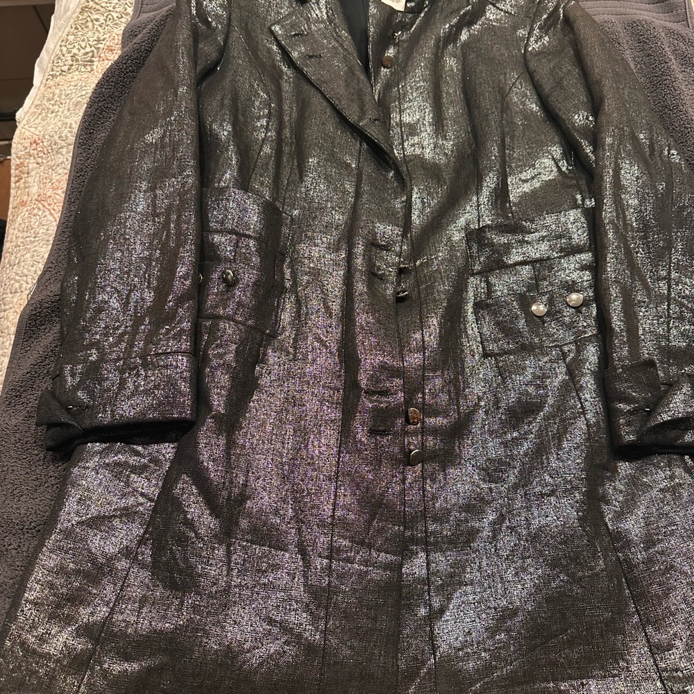 Versace Metallic Black jacket